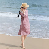 Fiorella Charming Embroidered Cheongsam Dress Improved Collar Qipao