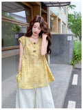 Tao 2-Piece Embroidered Top and Pants Cheongsam