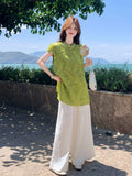Anya 2-Piece Tassel Cheongsam Top Set