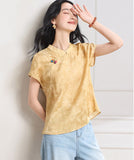 Melisande Peach Pink Jacquard Cheongsam Top