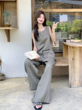 Theresa 2-Piece Sleeveless Top and Pants Set Cheongsam