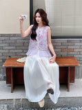 Natalia 2-Piece Lavender Chiffon Cheongsam Set