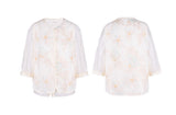 Isabella 2-Piece Rice Blue Floral Cheongsam Top