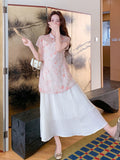 Lara 2-Piece Floral Cheongsam Top Set