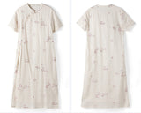 Ava Elevated Embroidered Frog Buttons Elegant Cheongsam Qipao Dress