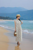 Chrysanthemum Rain Dew Cashew Embroidered Cheongsam Dress