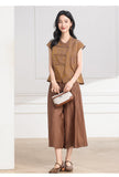 Johanna 2-Piece Velvet Purple Cheongsam Top
