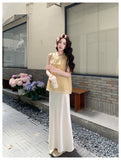 Dorothea 2-Piece Modern Sleeveless Cheongsam Set