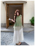 Kassandra 2-Piece Floral Print Cheongsam Top