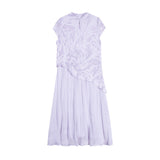 Hematite Light Sky Blue Cheongsam Dress