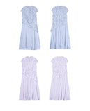 Hematite Light Sky Blue Cheongsam Dress