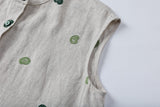 Chrysanthemum Rain Dew Cashew Embroidered Cheongsam Dress