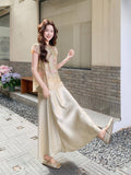 Maya 2-Piece Satin Jacquard Cheongsam Set