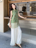 Kassandra 2-Piece Floral Print Cheongsam Top