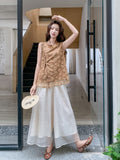 Amethyst 2-Piece Lace Embroidered Cheongsam Set