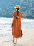 Nora Light Yellow Striped Cheongsam Dress