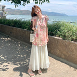 Chateau 2-Piece Pink Mandarin-Collar Cheongsam Top