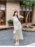 Nina 2-Piece Floral Embroidered Cheongsam Set