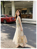 Winifred 2-Piece Floral Mesh Cheongsam Set