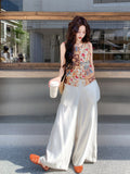 Prestige 2-Piece Jacquard Vest Pants Set Cheongsam
