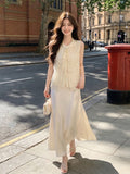 Purity 2-Piece Embroidered Cheongsam Top Set