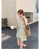 Bellatrix 2-Piece Print Top Set Cheongsam