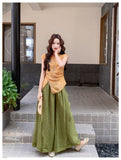 Persephone 2-Piece Green Cheongsam Top Set