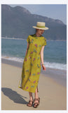 Priscilla Jeweled Frog Buttons Gourd Print Cheongsam Qipao Dress