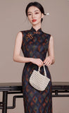 Mirabel Tailored Summer Casual Floral Satin Cheongsam Dress Qipao