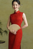 Elowen Glamorous Bridal Gown Red Cheongsam Dress Elegant Qipao