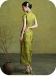 Celeste Ornamental Plus Size Daily Wear Stunning Cheongsam Qipao Dress