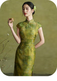 Celeste Ornamental Plus Size Daily Wear Stunning Cheongsam Qipao Dress