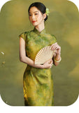 Celeste Ornamental Plus Size Daily Wear Stunning Cheongsam Qipao Dress
