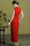 Elowen Glamorous Bridal Gown Red Cheongsam Dress Elegant Qipao