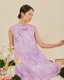 Lilac Charming Cheongsam Dress