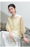 Zoya Shining Embroidery Qipao Cheongsam Top