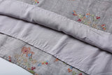 Sky Woven Gray Embroidered Cheongsam Dress