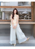 Dawn 2-Piece Embroidered Top and Pants Set Cheongsam