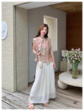 Mila 2-Piece Gradient Ink Cheongsam Set