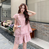 Antares 2-Piece Black Jacquard Cheongsam Set