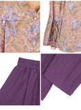 Presto 2-Piece Floral Print Cheongsam Top
