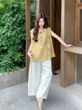 Tao 2-Piece Embroidered Top and Pants Cheongsam