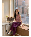 Oona 2-Piece Printed Top Cheongsam Set
