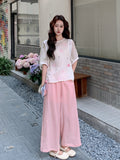 Organza 2-Piece Embroidered Top and Pants Cheongsam