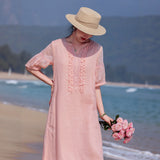 Solstice Elevated Embroidered Ruffles Elegant Cheongsam Qipao Dress