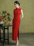 Elowen Glamorous Bridal Gown Red Cheongsam Dress Elegant Qipao