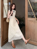 Princess Honed White Cheongsam Dress Irregular Hem Qipao