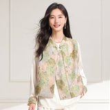 Haute 2-Piece Green Rice Pattern Cheongsam Set