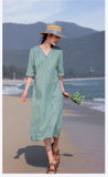 Deneb Pristine Embroidered Elegant Cheongsam Qipao Dress