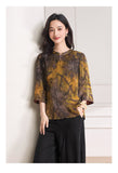 Azalea Floral Print Relaxed Cheongsam Top